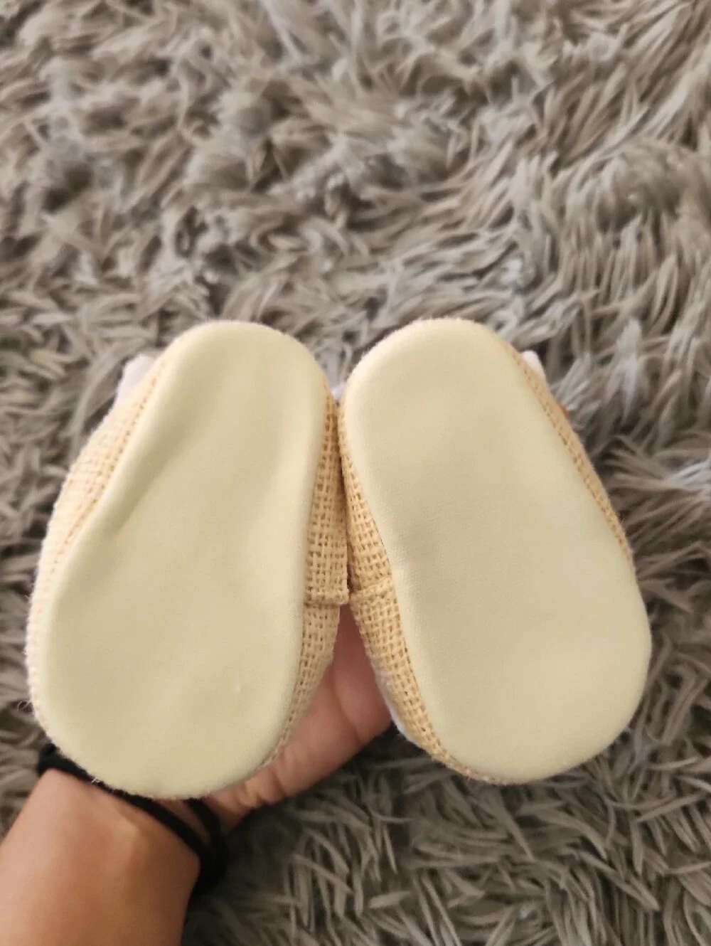First Steps Baby White Bow Sandals — Size 1